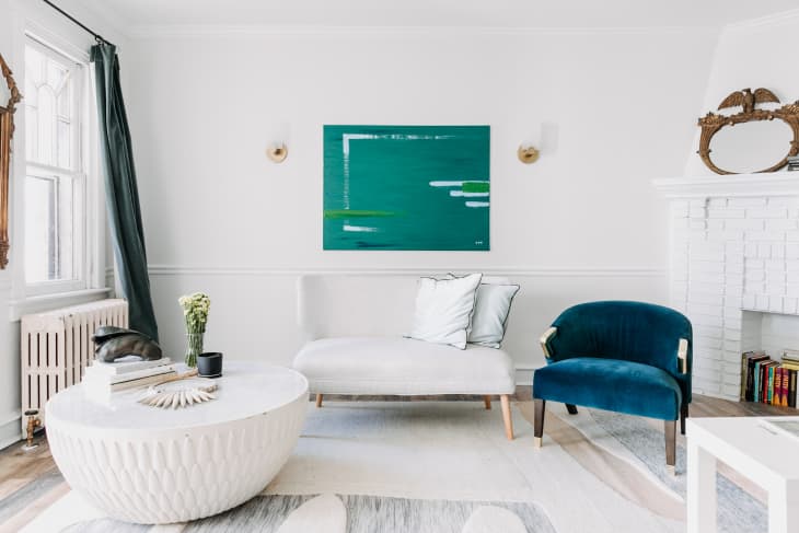 Arhaus shop velvet sofa